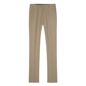 Two Piece Khaki Suit One Button Suit