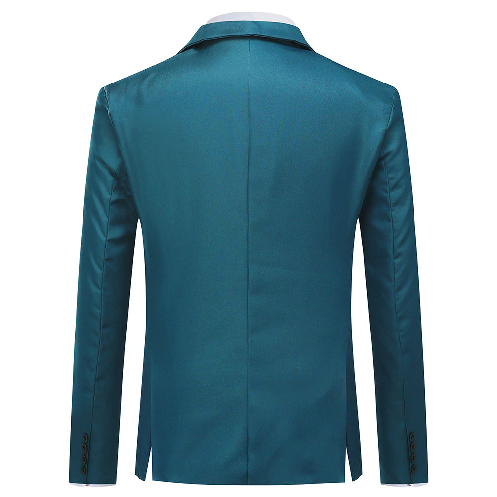 Men's Slim Fit Casual Blazer Jacket Sea Blue