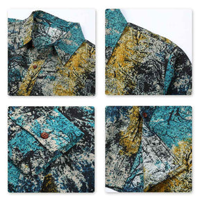 Men's Funky Printed Shirt Casual Shirt Fancy Floral Tops
