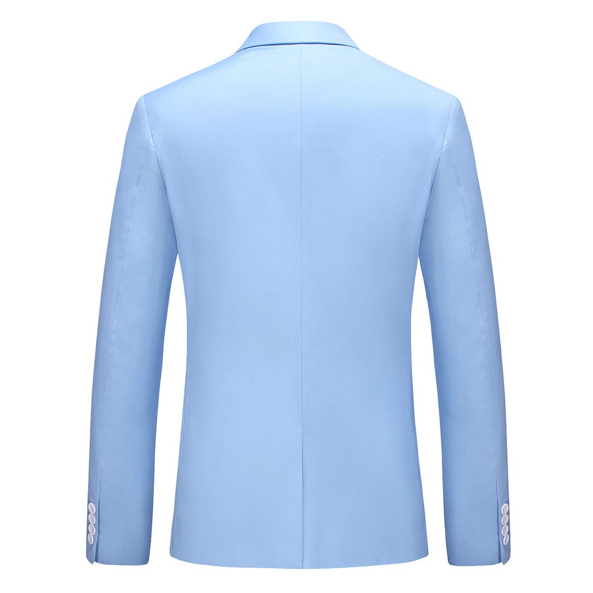 Mens 3 Piece Dress Suit Formal Casual Tux Vest Trousers Light Blue