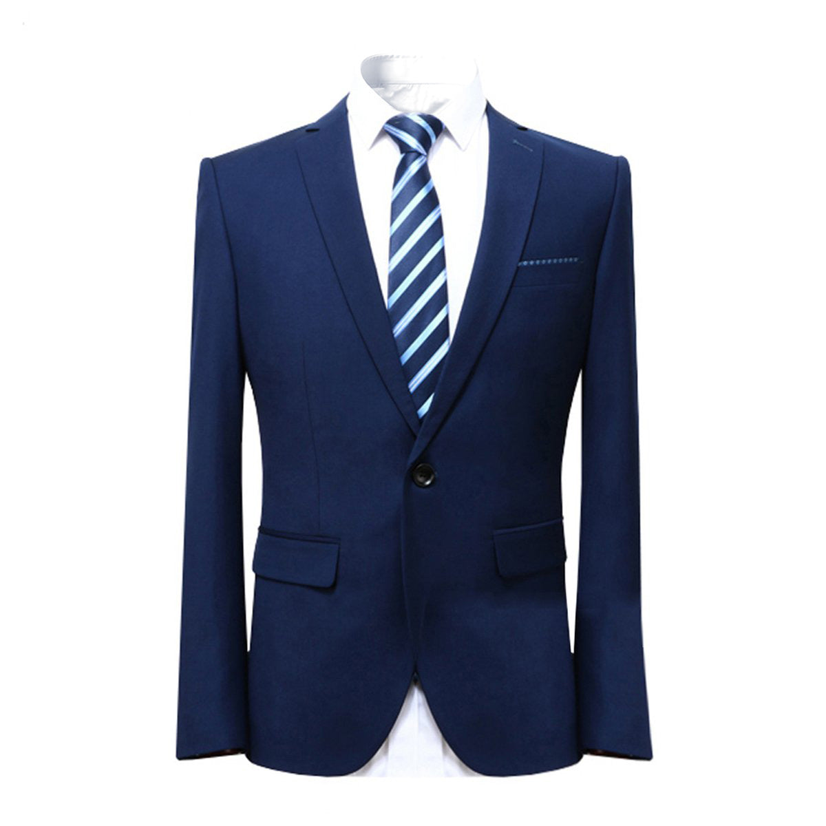 Slim Fit Business Suit 2-Piece Blue Suit