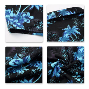 Slim Fit Floral Blue Jasmine Flower Shirt