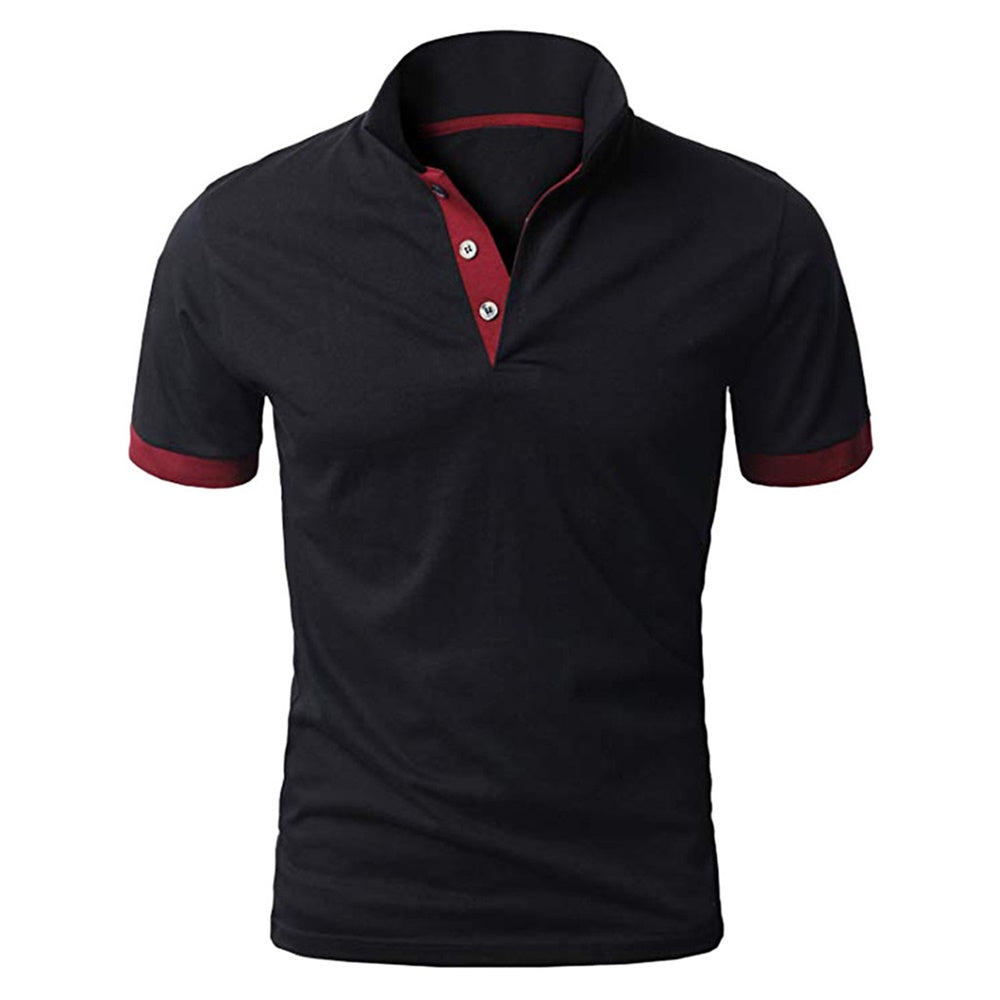 Essential Polos Maroon & Black Classic Polo Shirt