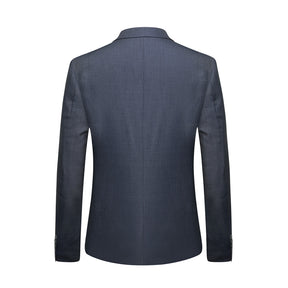 3-Piece Casual Two Button Suit Slim Fit Suit Dark Grey