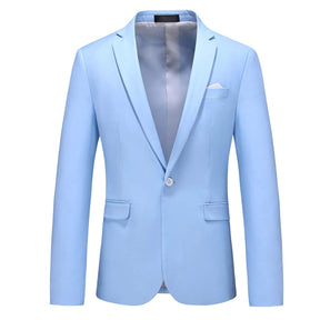 Mens 3 Piece Dress Suit Formal Casual Tux Vest Trousers Light Blue