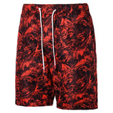 Relaxed Fit Paisley Beach Shorts Red