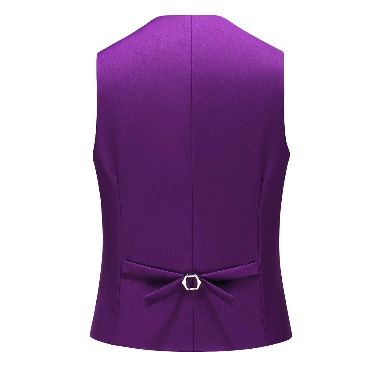 Mens 3 Piece Dress Suit Formal Casual Tux Vest Trousers Purple