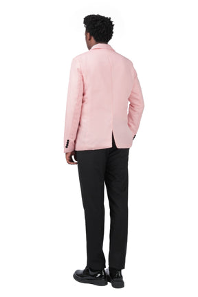 Men's Casual Suit Jacket Slim Fit Lightweight Blazer Coat Pink