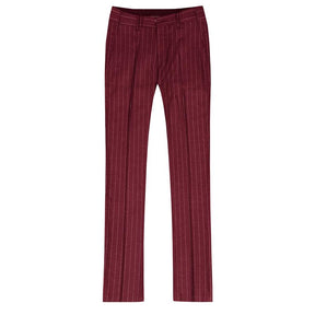 Three Piece Guards Red Suit Stripe Design Suit