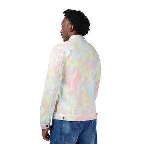 Men's Jacket Casual Lightweight Rainbow Color Prtinted Outwear Coat