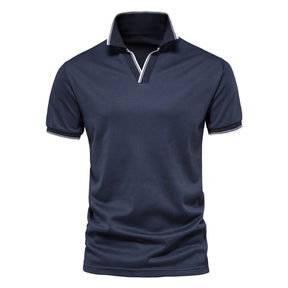 Navy Series Polos Turn-Down Collar Shirt
