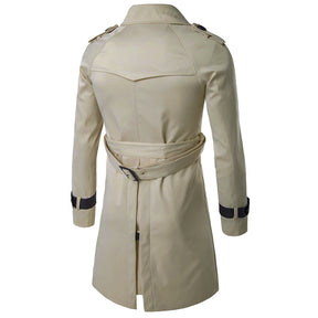 Slim Fit Belted Trench Coat 5 Colors - Cloudstyle