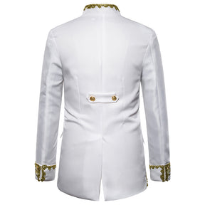 Slim Fit Embroidery White Show Gown