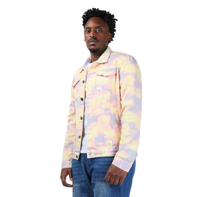 Men's Jacket Casual Lightweight Rainbow Color Prtinted Outwear Coat