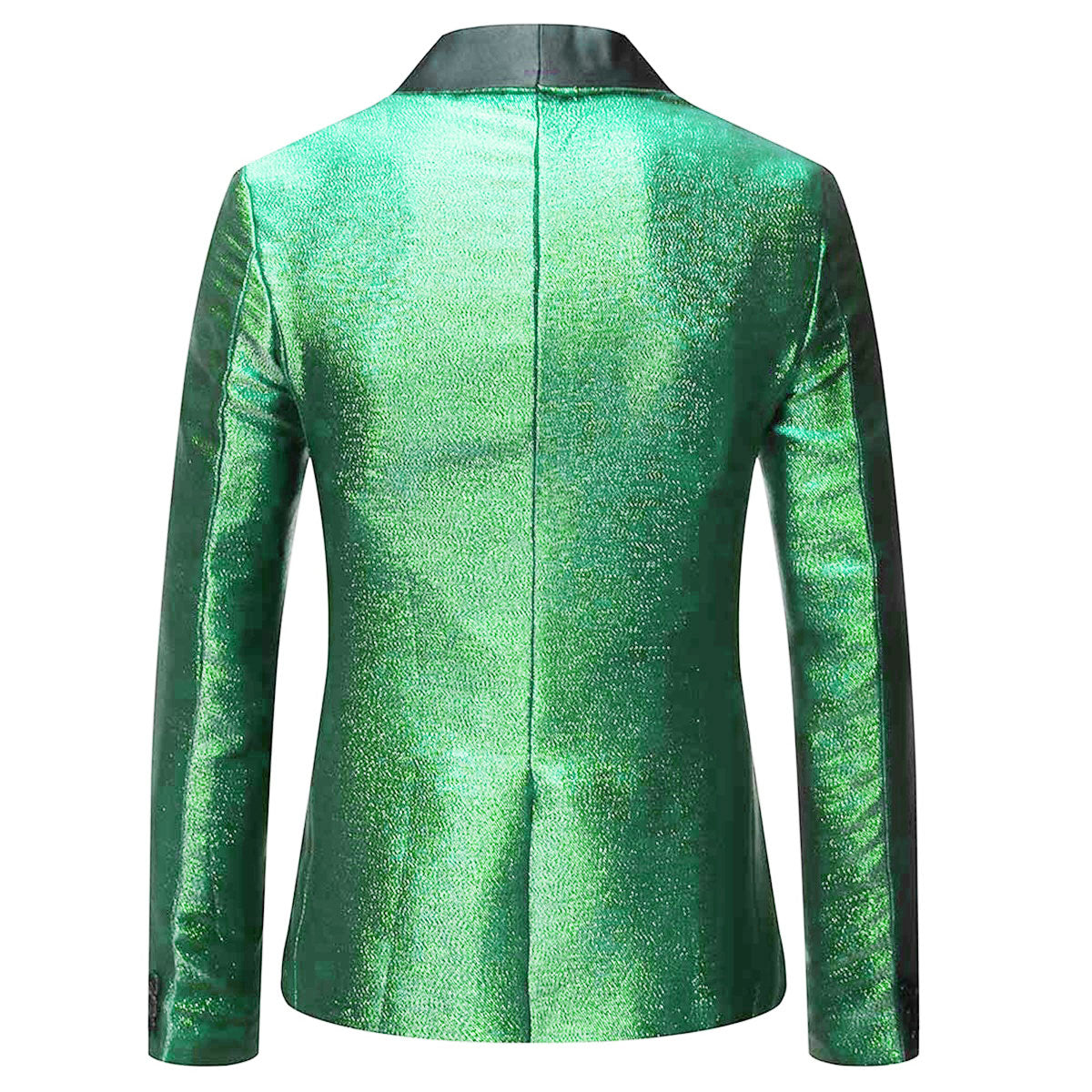 Magic Tuxedo Jacket Luxury Prom Blazer Green/Blue