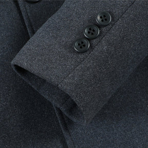 Men's Lapel Two Button Coat Grey