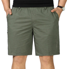 Loose Flat Front Shorts SeaGreen