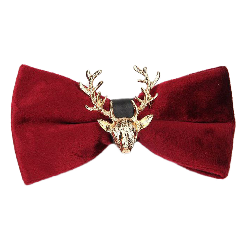 Elk Christmas Pre-tied  Bow Tie 7 Colors - Cloudstyle