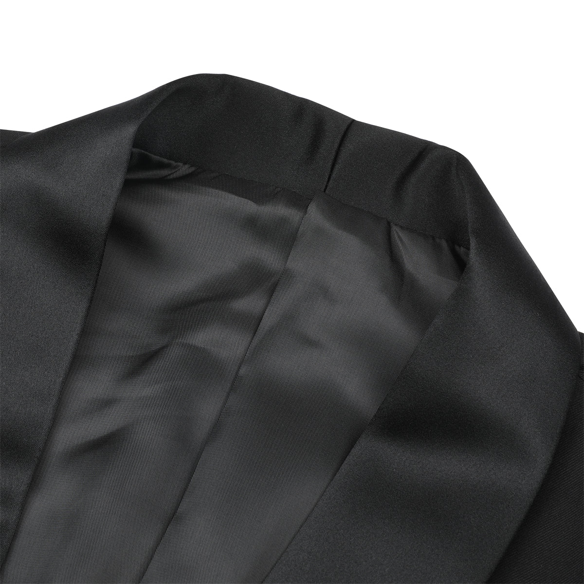 2-Piece Slim Fit One Button Casual Black Suit