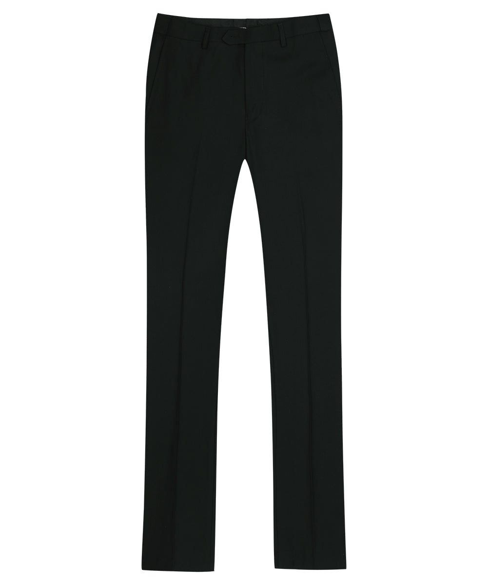 3-Piece Classic One Button Marron Black Suit