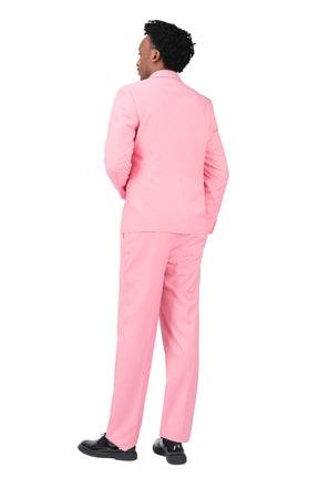 2-Piece Slim Fit Simple Designed Pink Suit