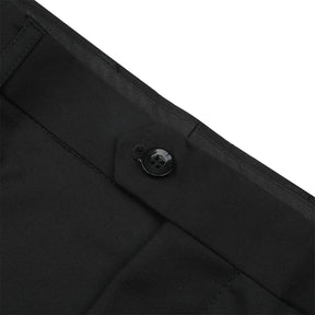Slim Fit One Button Casual Black 3-Piece Suit