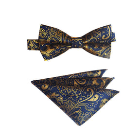 Paisley Skinny Bow Tie Set 13 Styles - Cloudstyle