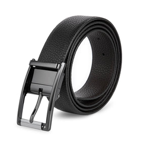 Black Reversible Japanese Pin Buckle Belt Black