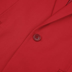 Fashion Jakcket One Button Casual Blazer Red