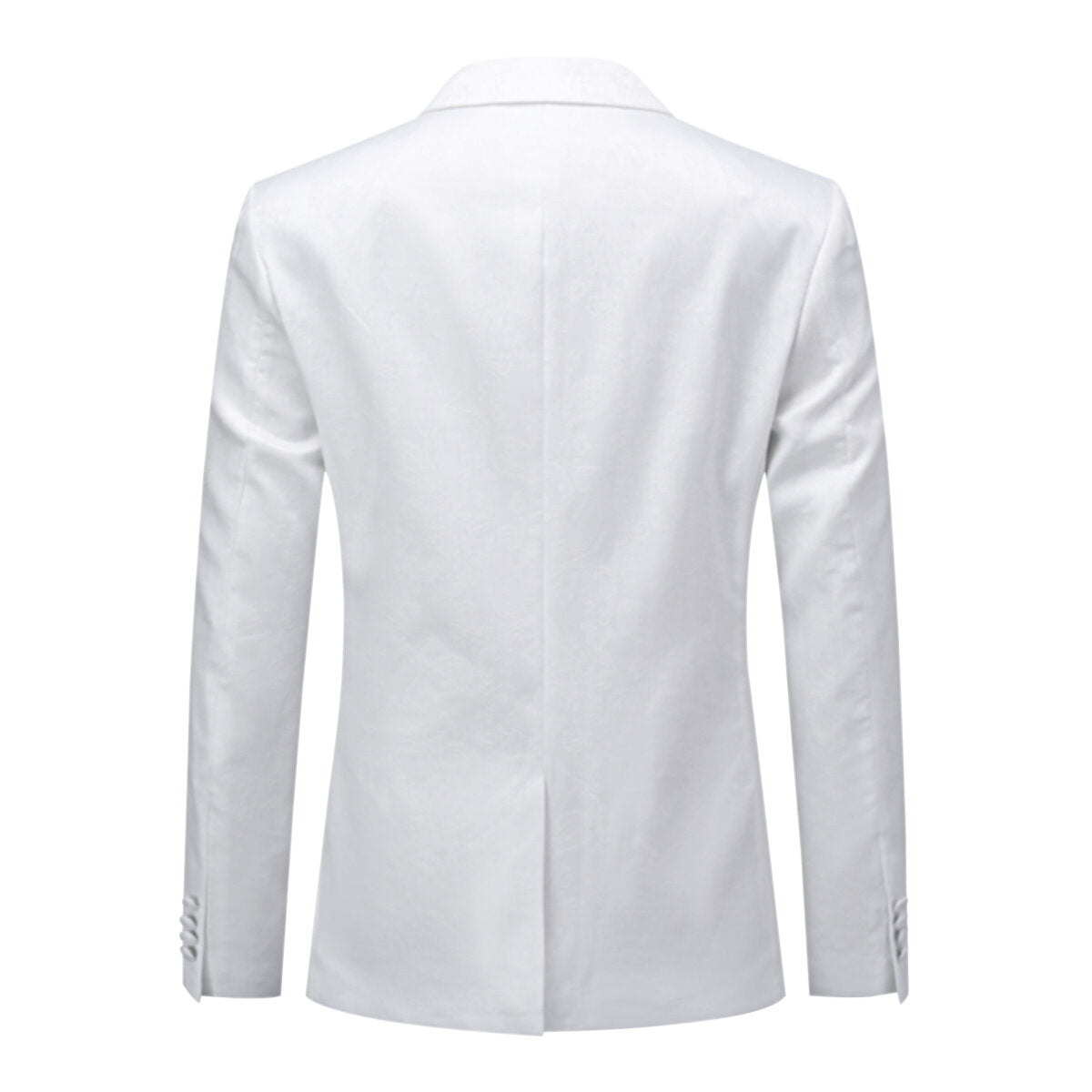 Men's Palace Dark Pattern One Button Blazer White - Cloudstyle