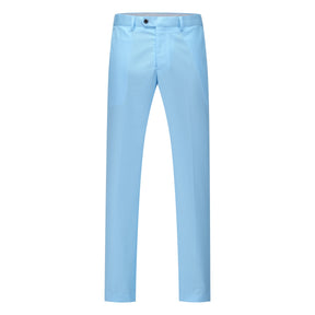 Slim Fit One Button Casual Sky Blue 3-Piece Suit