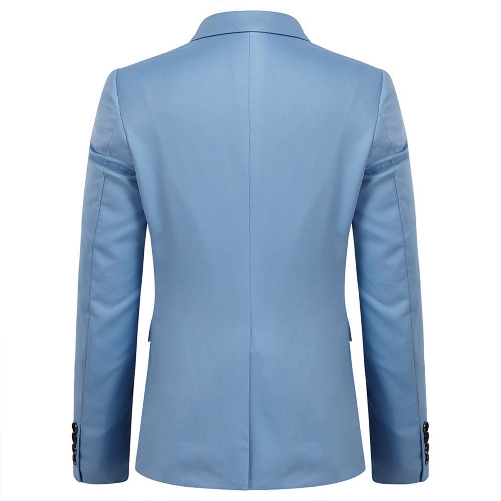 Baby Blue Stylish Blazer One Button Casual Blazer