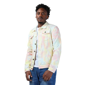 Men's Jacket Casual Lightweight Rainbow Color Prtinted Outwear Coat