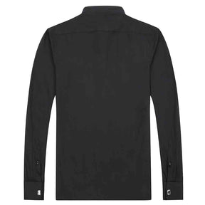 Slim Fit Dress Shirt Black with 2 bow ties