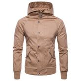 Mens Casual Hoodie Windbreaker Jackets Outdoors Coat