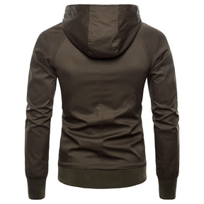 Mens Casual Hoodie Windbreaker Jackets Outdoors Coat