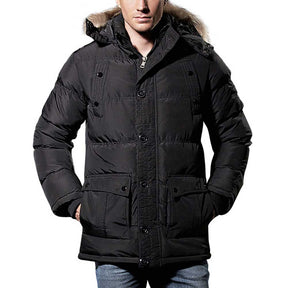 Quilted Puffer Jacket Black