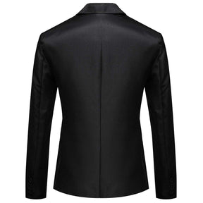 Men's Casual Suit Jacket Slim Fit Lightweight Blazer Coat Black