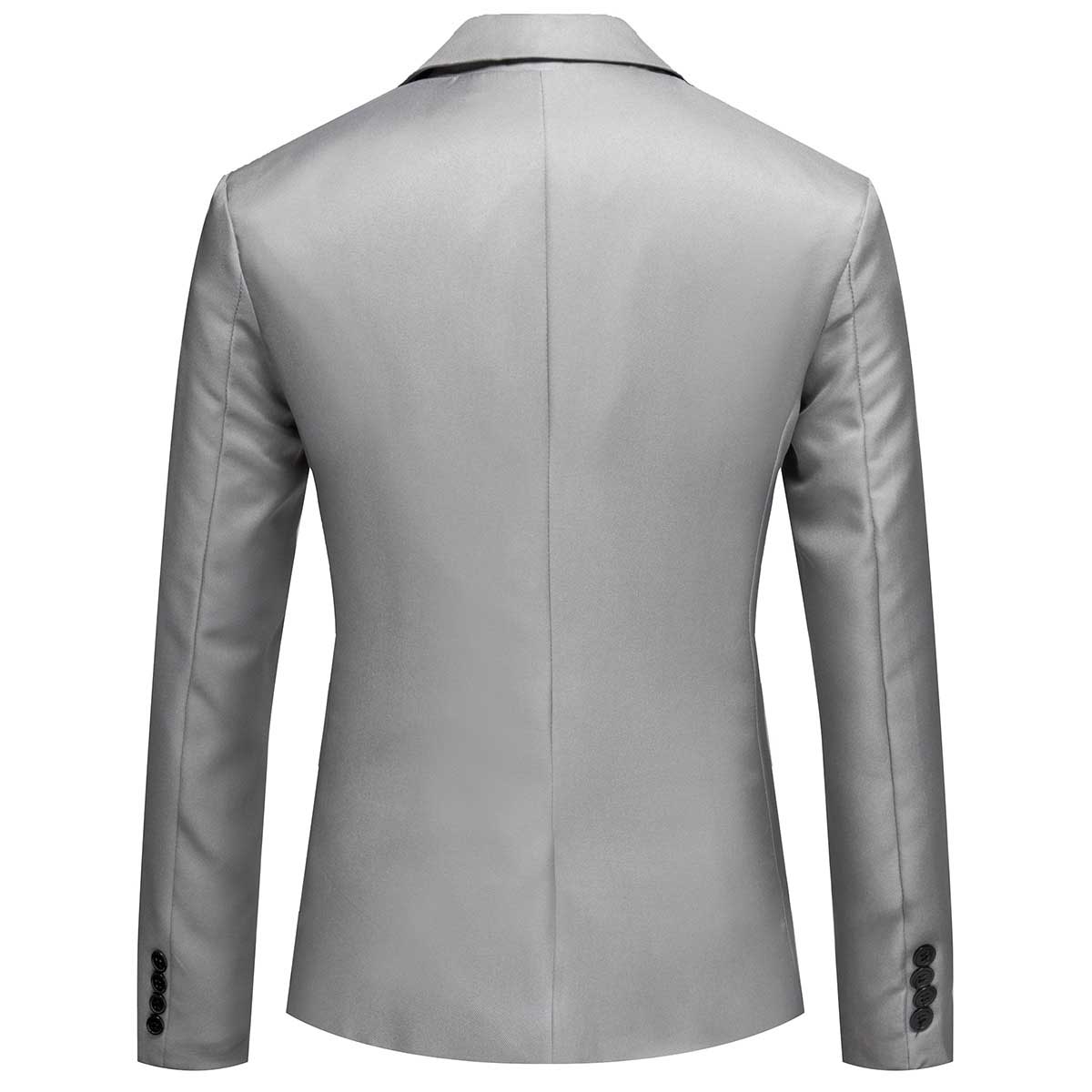 Men's Casual Suit Jacket Slim Fit Lightweight Blazer Coat Grey