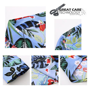 Men's Regular Fit Printed Casual Shirt Floral Shirts