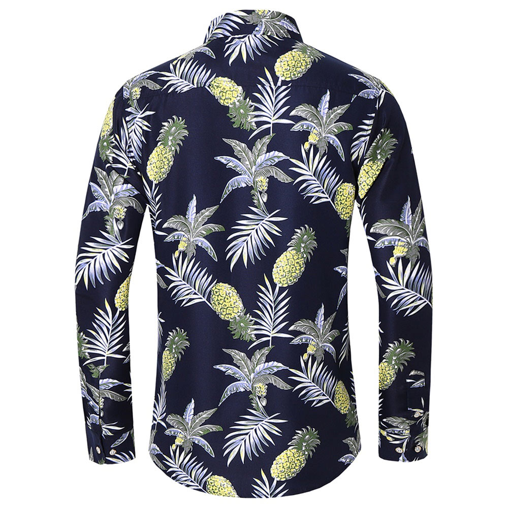 Men's Regular Fit Printed Casual Shirt Floral Shirts