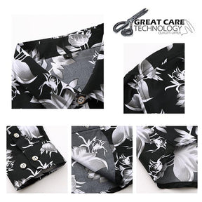 Men's Regular Fit Printed Casual Shirt Floral Shirts