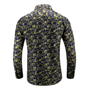 Men's Regular Fit Printed Casual Shirt Floral Shirts