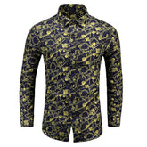 Men's Regular Fit Printed Casual Shirt Floral Shirts