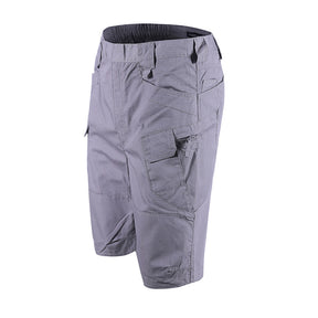 Mens Solid Shorts Elastic Waistband Lightweight Shorts