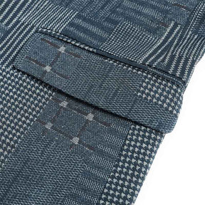 Plaid Stripe Suit Slim Fit 2-Piece Casual Suit