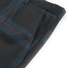 Multi-color Plaid Stripe Suit Slim Fit 2-Piece Casual Suit