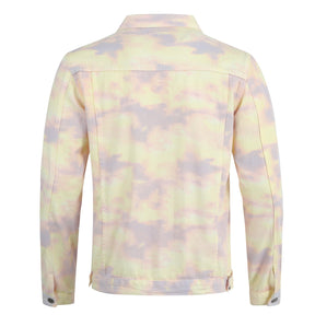 Men's Jacket Casual Lightweight Rainbow Color Prtinted Outwear Coat