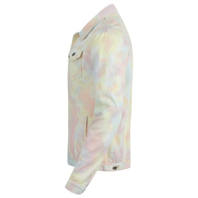 Men's Jacket Casual Lightweight Rainbow Color Prtinted Outwear Coat