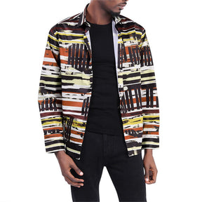Men's Slim Fit Printed Casual Shirt Party Shirts